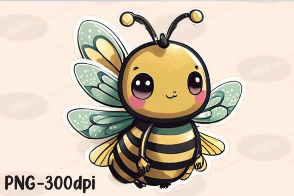 Download Kawaii Bee PNG Sticker - Premium Resources