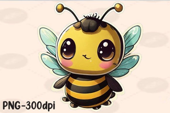 Download Kawaii Bee PNG Sticker - Premium Resources