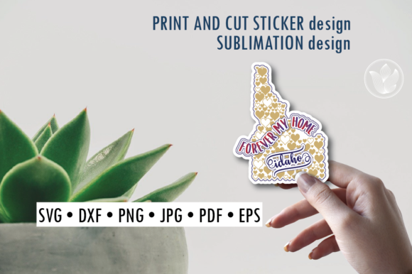 Download Idaho Print and Cut Svg Sticker - Print and cut Collection