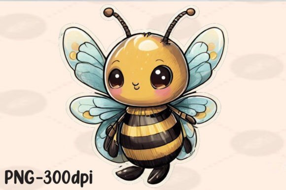 Download Kawaii Bee PNG Sticker - Premium Resources