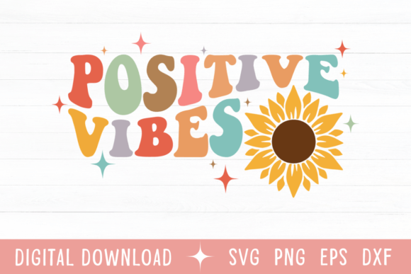Download Positive Vibes Wavy Color SVG - Positive vibes Collection