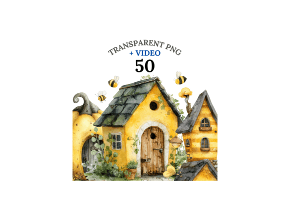 Download 50 Bee House Clipart Set - Premium Bundle
