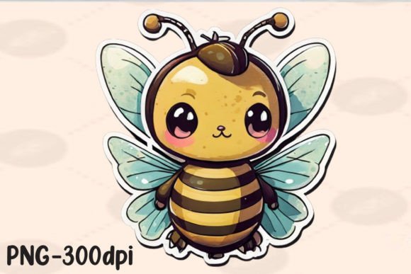 Download Kawaii Bee PNG Sticker - Premium Resources